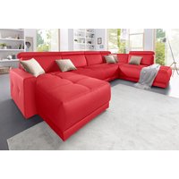 DOMO collection Wohnlandschaft "Ava moderne Sitzheftung mit toller Doppelnaht, komfortabel, U-Form", mit Federkern, wahlweise mit Kopfteilverstellungen (RABATT 42%) Unkategorisiert online kaufen