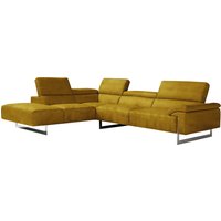 Egoitaliano Ecksofa "Malika", mit Ottomane, inkl. Kopfteilverstellung und chromfarbenen Metallfüßen (RABATT 39%) Unkategorisiert Produktbild