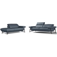 Egoitaliano Sofa "Anais, Design mit hohem Sitzkomfort, Fußfarbe schattengrau" Set, Kopfteil verstellbar, Leder BULL, smoke (RABATT 40%) Unkategorisiert online kaufen