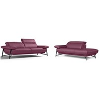 Egoitaliano Sofa "Anais, Design mit hohem Sitzkomfort, Fußfarbe schattengrau" Set, Kopfteil verstellbar, Leder NUVOLE, violett (RABATT 39%) Unkategorisiert online kaufen