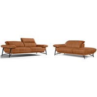 Egoitaliano Sofa "Anais, Design mit hohem Sitzkomfort, Fußfarbe schattengrau" Set, Kopfteil verstellbar, Luxus-Microfaser Lederoptik, brandy (RABATT 40%) Unkategorisiert online kaufen