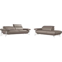 Egoitaliano Sofa "Anais, erstklassiger Sitzkomfort, Fußfarbe chrom" Set, Kopfteil verstellbar, Leder BACIO, safari (RABATT 39%) Unkategorisiert online kaufen