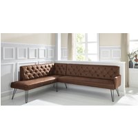 exxpo - sofa fashion Eckbank "Doppio, Chesterfield Optik, komfortabel und bequem, hohe Designfüße" Frei im Raum stellbar (RABATT 31%) Unkategorisiert online kaufen
