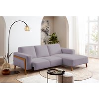 exxpo - sofa fashion Ecksofa "Starr, modern und klassisches Design, hochwertige Verarbeitung, bequem", L-Form, wahlw. elektrische Sitztiefenverstellung, Massivholzfüße (RABATT 35%) Unkategorisiert online kaufen