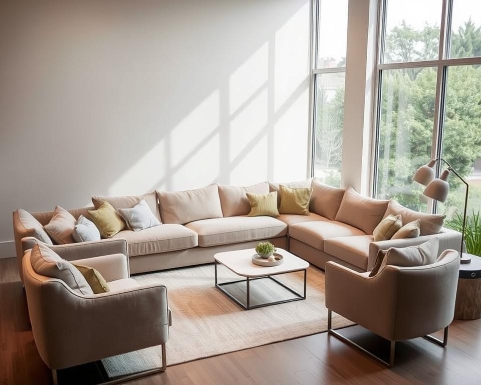 Eck-Sofa Wohnzimmer Design