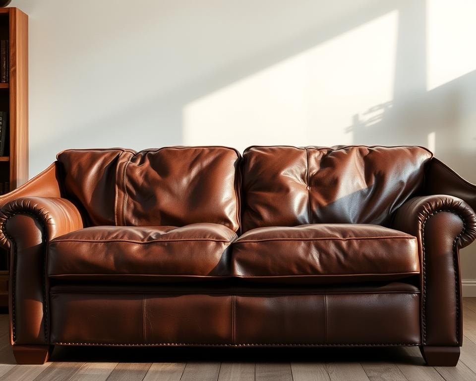 Pigmentiertes Leder Sofa