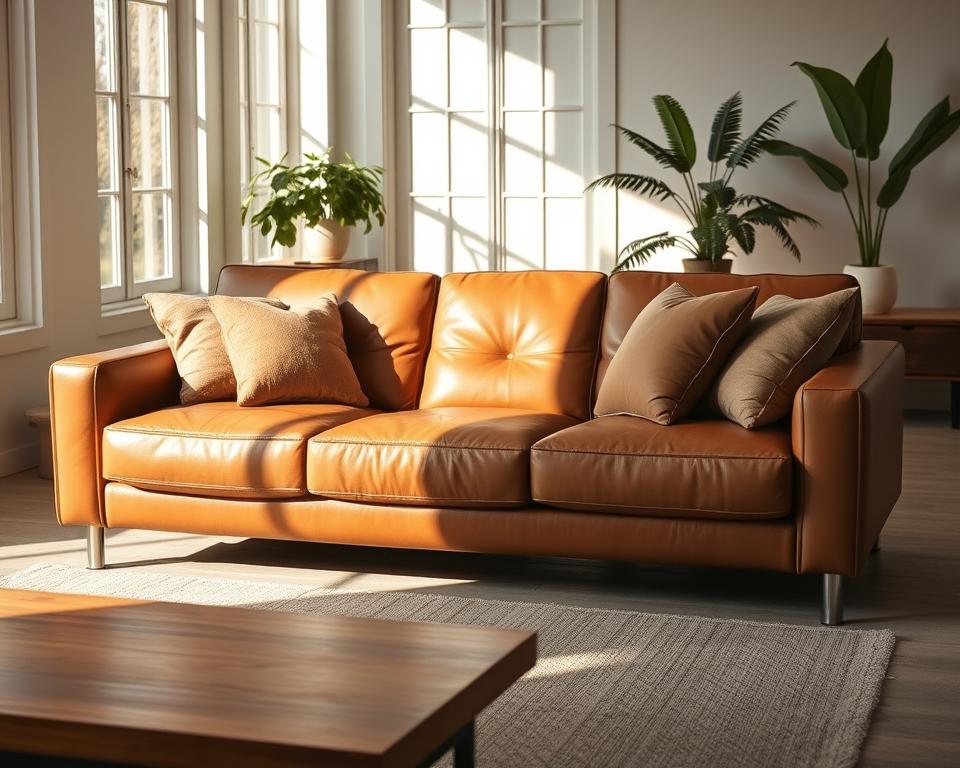 Semi-Anilinleder Sofa Eigenschaften