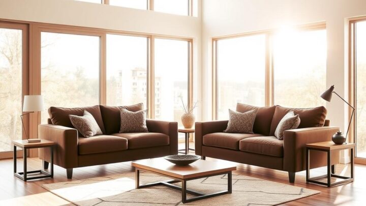 Sind braune Sofas modern?