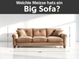welche maße hat ein big sofa?