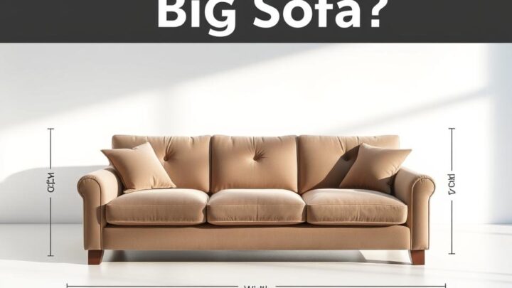 Welche Maße hat ein Big Sofa? – Größenübersicht