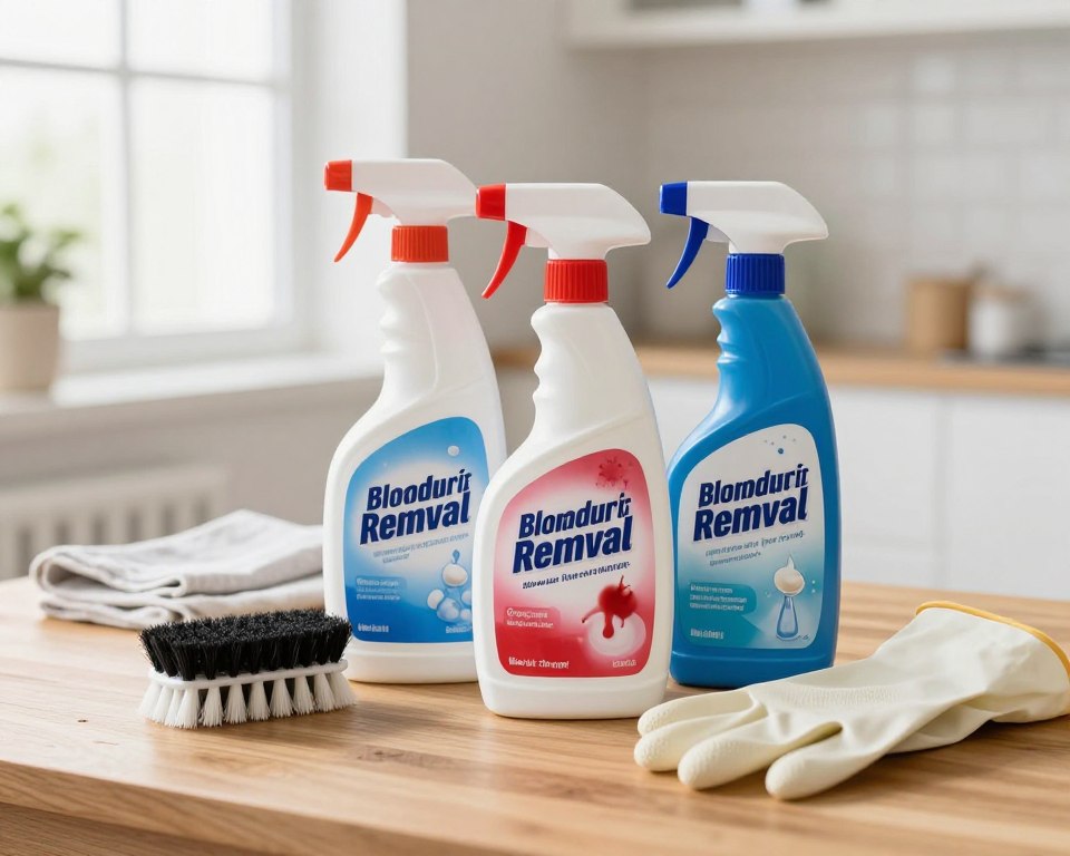 Kommerzielle Reinigungsmittel für Blutflecken