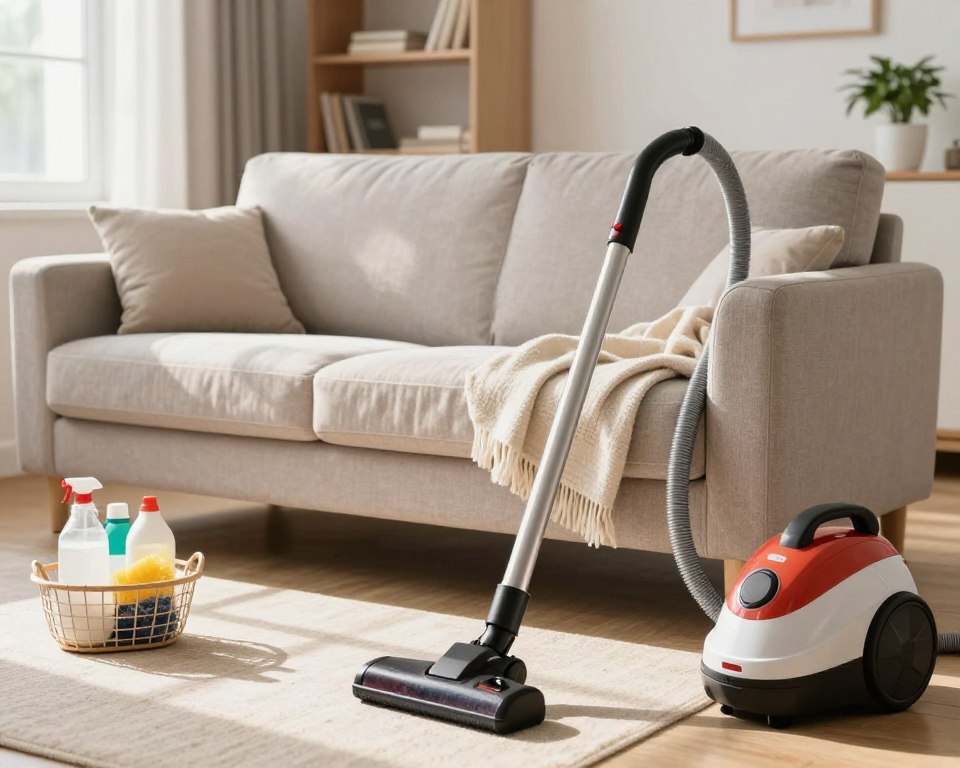 Sofa Reinigung Vorbereitung Sofa Reinigung Vorbereitung