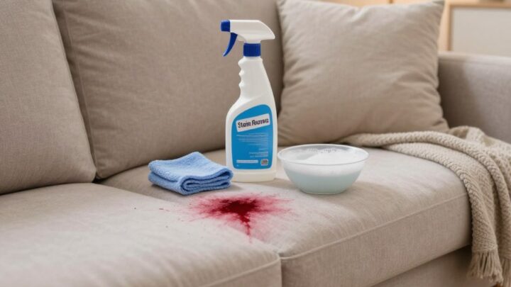 Rotweinfleck auf Sofa entfernen – Einfache Tipps für Sie