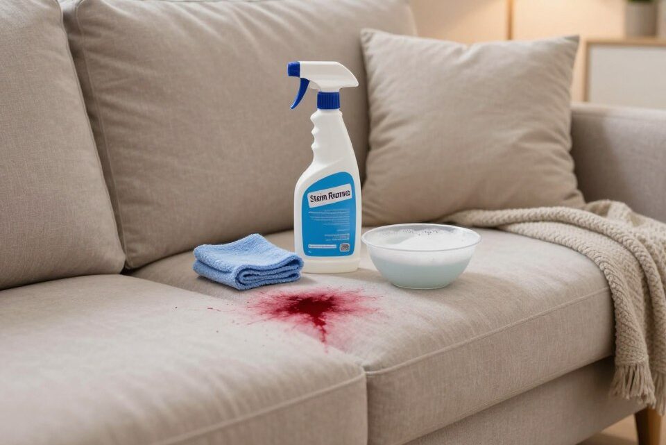 Rotweinfleck auf Sofa entfernen – Einfache Tipps für Sie